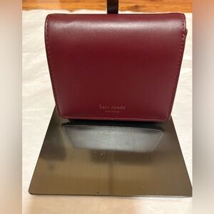 Kate Spade Burgundy Leather Wallet Pre- Owned
